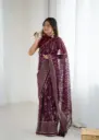 Georgette silk saree