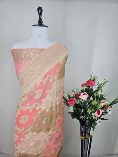 Khaddi Georgette saree